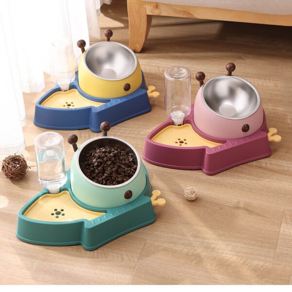 Lynpet 3 in 1 Automatic Non-Slip Healthy Slow Feeder Dog Bowl Cat Food Bowls Pet Water Dispenser - Image 4